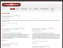Tablet Screenshot of chaos-project.com